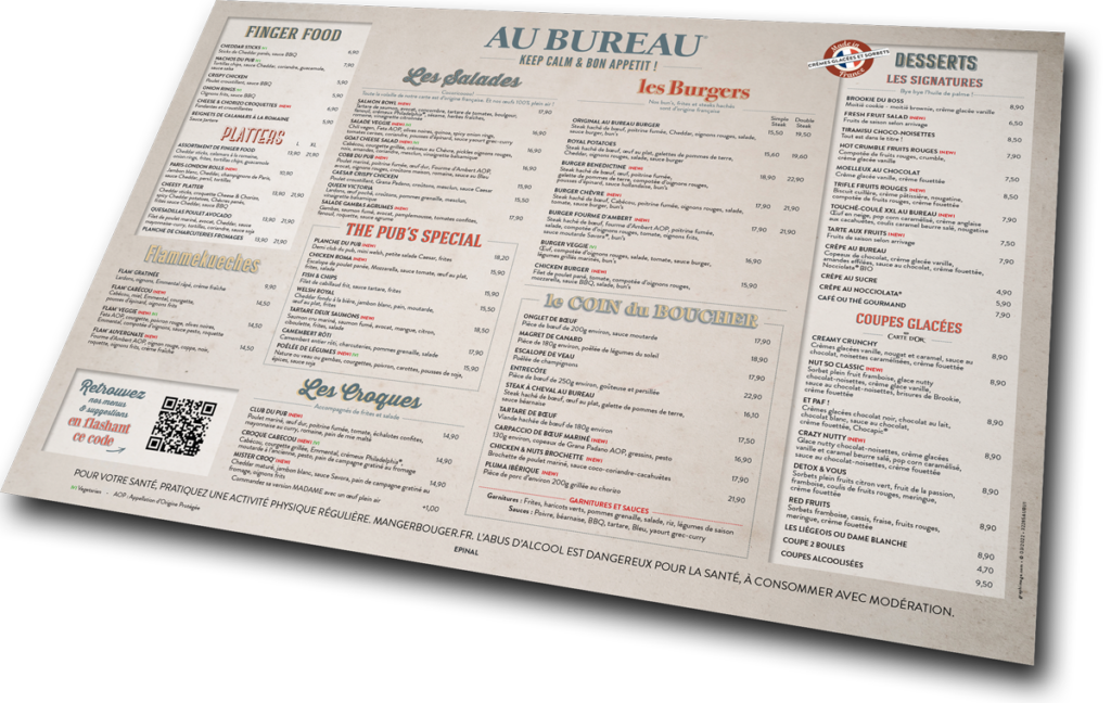 Set de table personnalisé